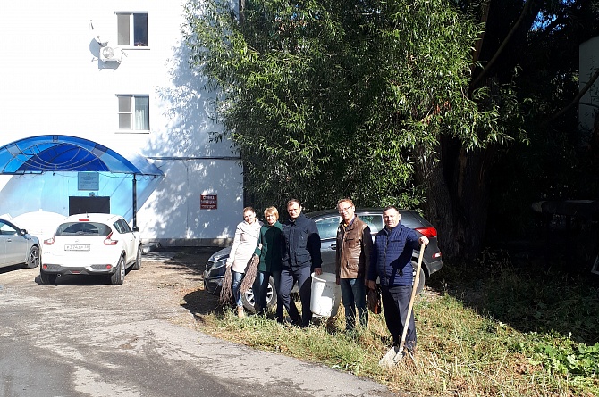 Сотрудники ГУП ПО "ОГЭК" приняли участие в проведении Всероссийского экологического субботника «Зеленая Россия» 